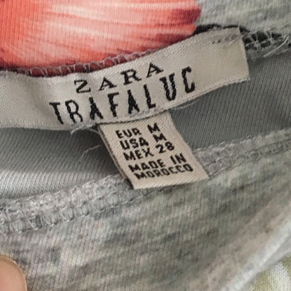 Zara Mini Draped Floral print Skirt - Picture 3 of 6